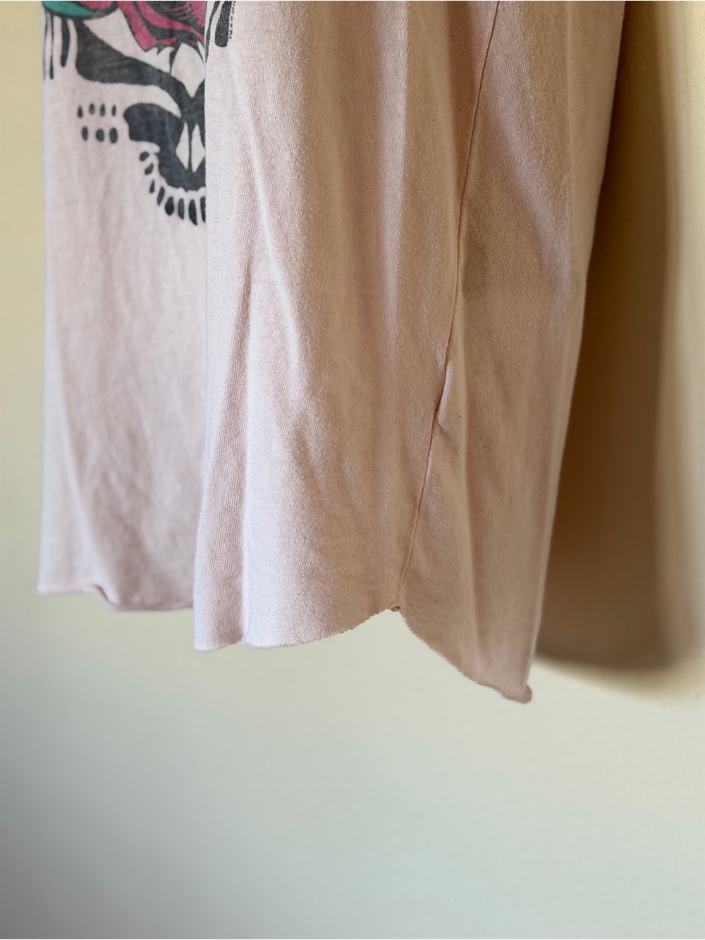 Small Junk Food Grateful Dead Light Pink Rose Graphic Tank Top - Picture 7 of 14